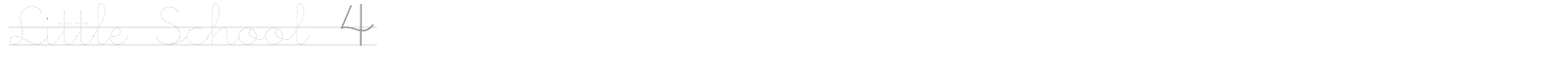 Little School 4 font preview